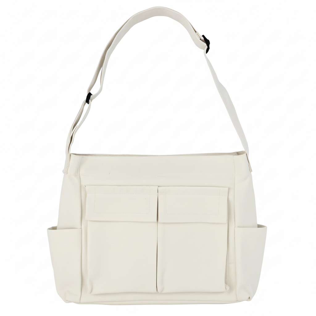 White Messenger Bag